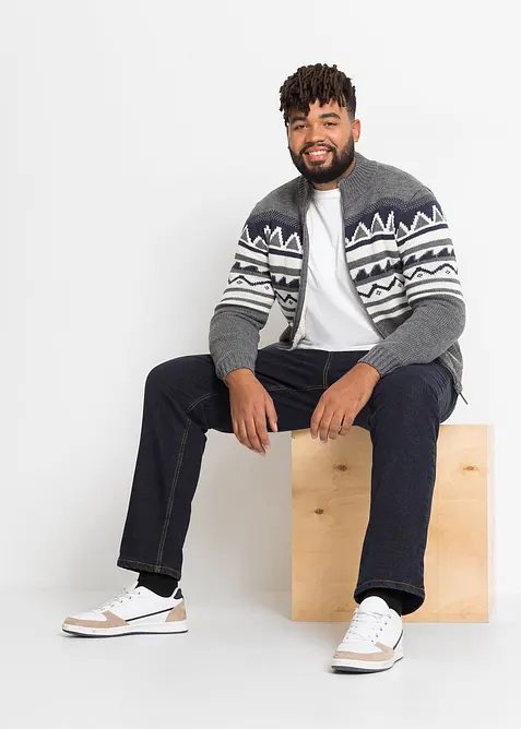 Jean extensible classique à doublure thermique en polaire, bonprix