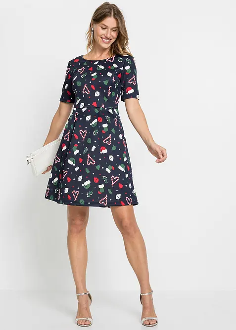 Robe trapèze courte, bonprix