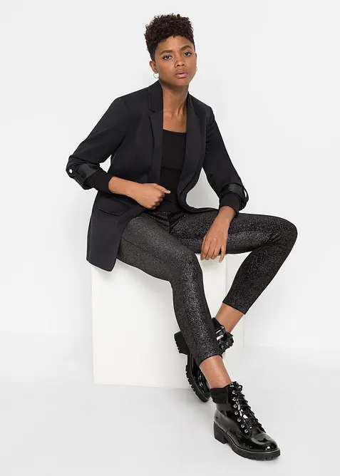 Legging scintillant en velours, bonprix