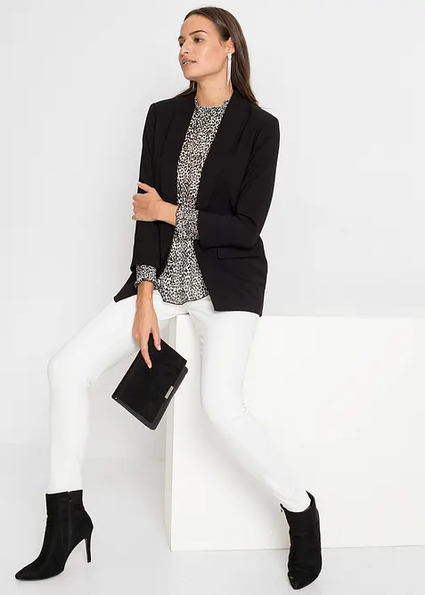 Blazer long en viscose majoritaire, bonprix