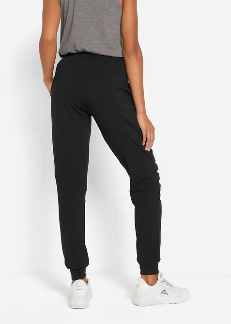Pantalon de jogging en coton avec imprim&eacute;, Loose Fit, bonprix