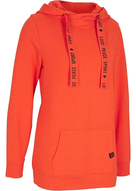 Sweat &agrave; capuche doux en viscose m&eacute;lang&eacute;e, bonprix