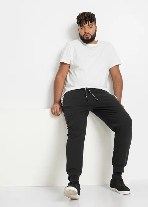 Pantalon de jogging avec détails sportifs, bonprix