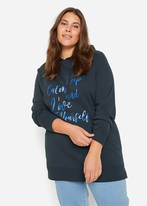 Sweat &agrave; capuche 100% coton, bonprix