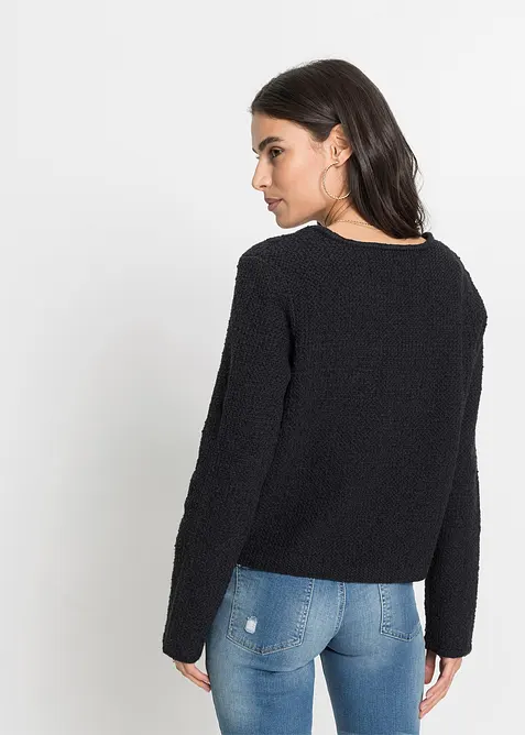 Gilet en maille bouclette, bonprix