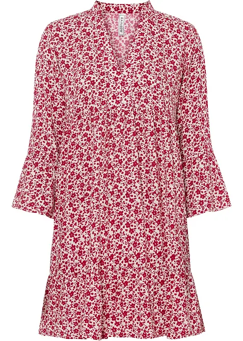 Robe courte à volants en viscose, bonprix