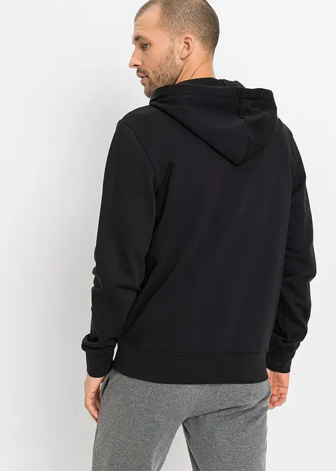 Lot de 2 sweats &agrave; capuche zipp&eacute;s&nbsp;, bonprix
