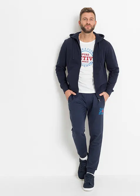 Lot de 2 sweats à capuche zippés , bonprix