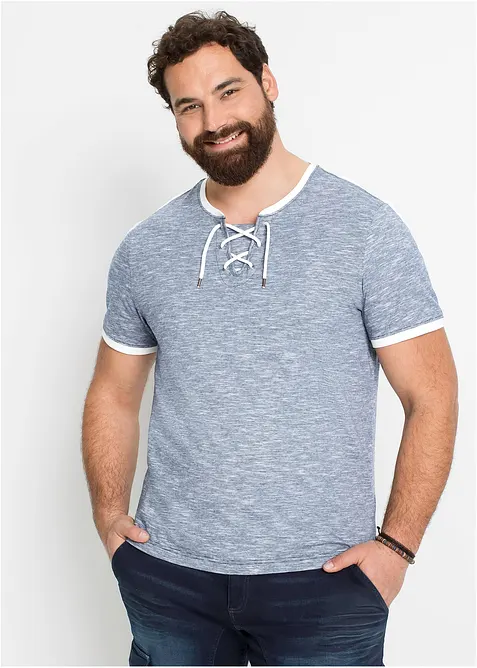 T-shirt en coton avec laçage, bonprix