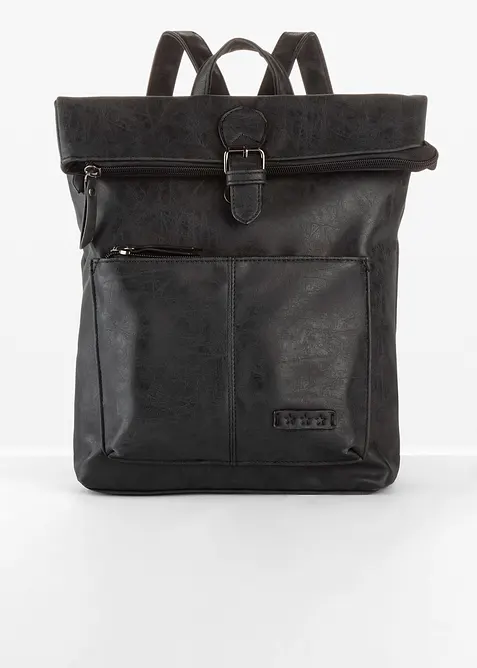 Sac à dos avec poche extérieure et boucle, bonprix