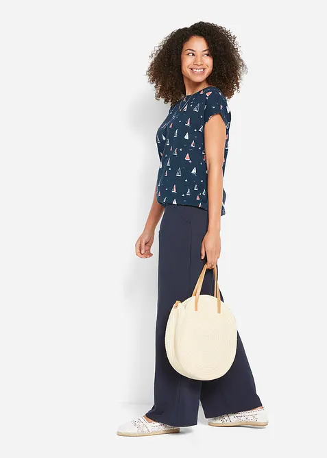 T-shirt d&eacute;contract&eacute;, manches courtes, bonprix