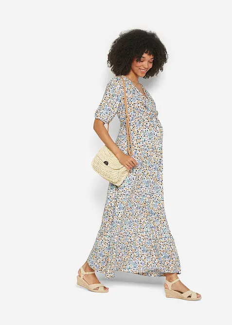 Robe longue de grossesse et d'allaitement en jersey, bonprix