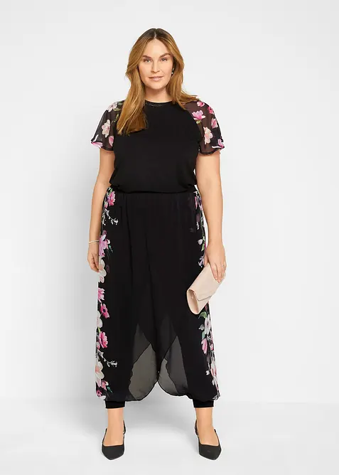 T-shirt avec manches en mousseline, bonprix