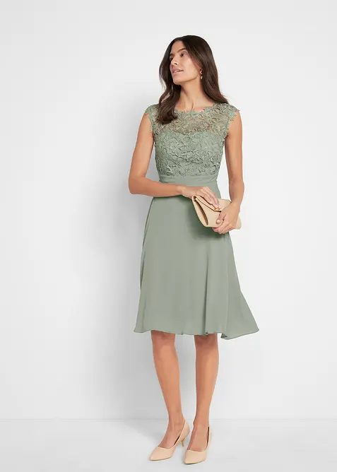 Robe courte à dentelle, bonprix