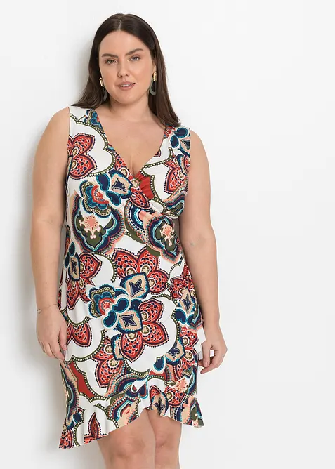 Robe courte à volants, bonprix