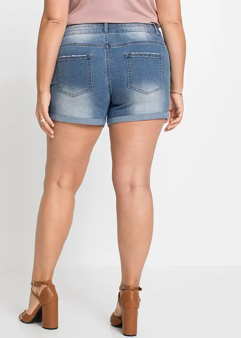 Short en jean taille mi-haute, bonprix
