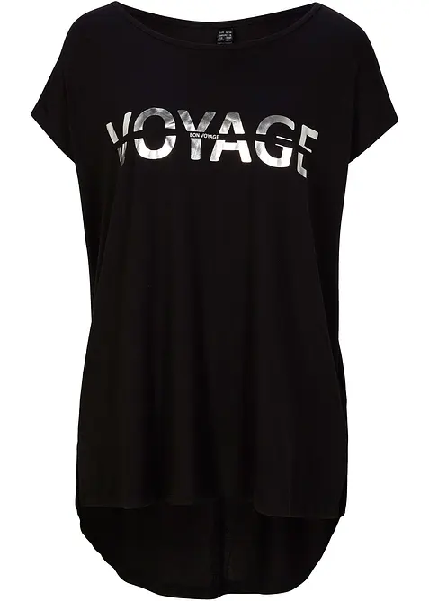 T-shirt long en viscose extensible, bonprix