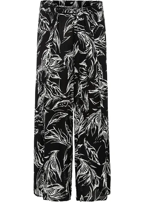 Pantalon en viscose texturée, bonprix