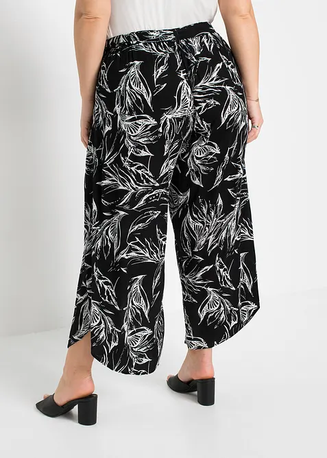 Pantalon en viscose texturée, bonprix