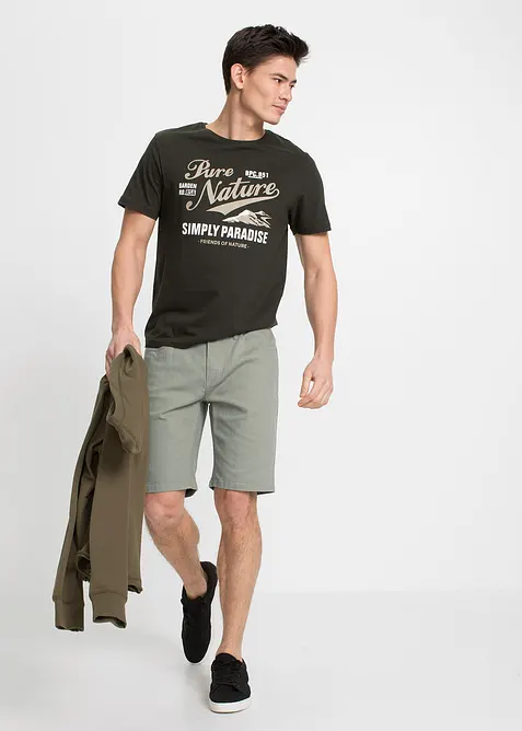 Lot de 2 bermudas extensibles, Regular, bonprix