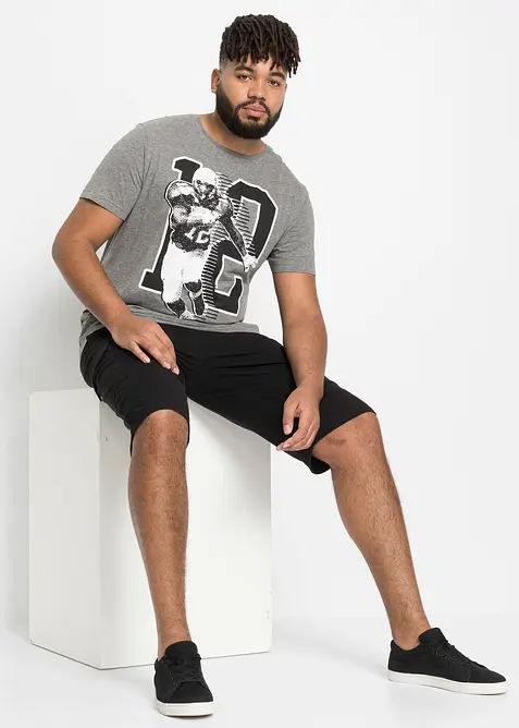 Bermuda cargo en sweat 100% coton, bonprix