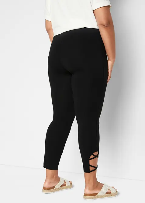 Legging coton 7/8 taille haute et confortable, bonprix