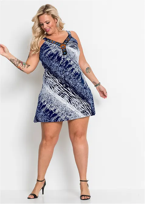 Robe trapèze en jersey, bonprix