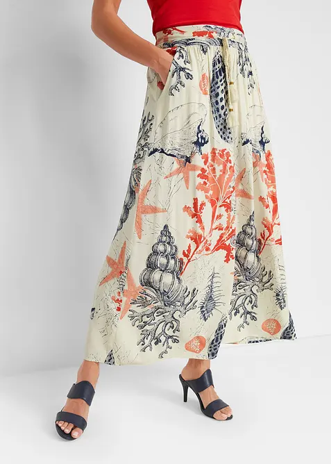 Jupe longue en viscose fluide, bonprix