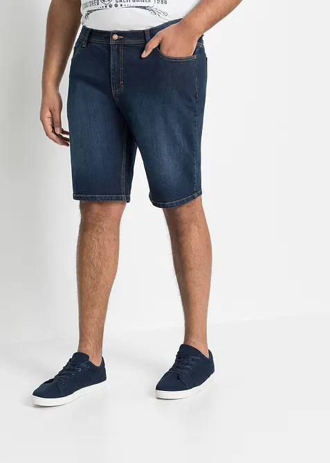 Lot de 2 bermudas en jean extensible, regular, bonprix