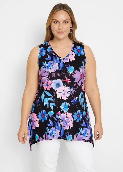 T-shirt long à pans, bonprix