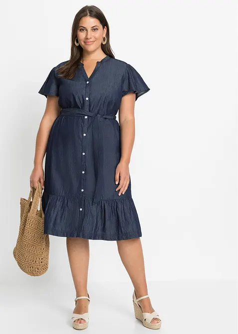 Robe en jean 100% coton, bonprix