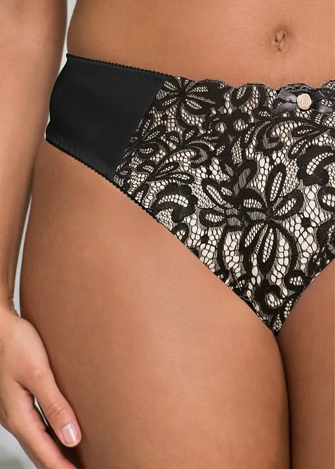 Slip orn&eacute; de dentelle, bonprix
