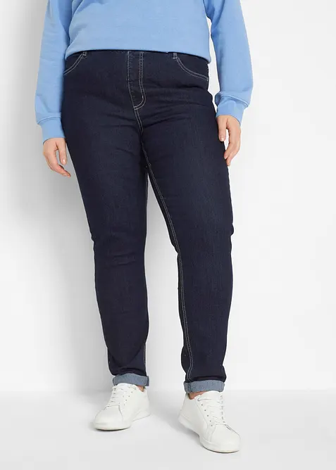 Jegging extensible, taille haute et élastiquée, bonprix