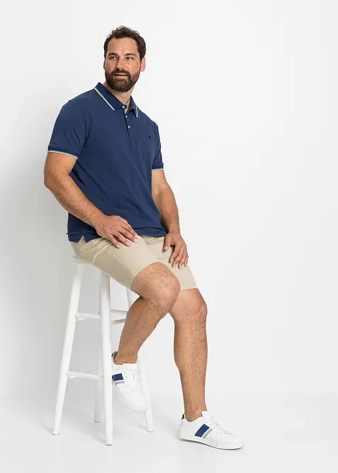 Lot de 3 polos en maille piquée, 100% coton, bonprix