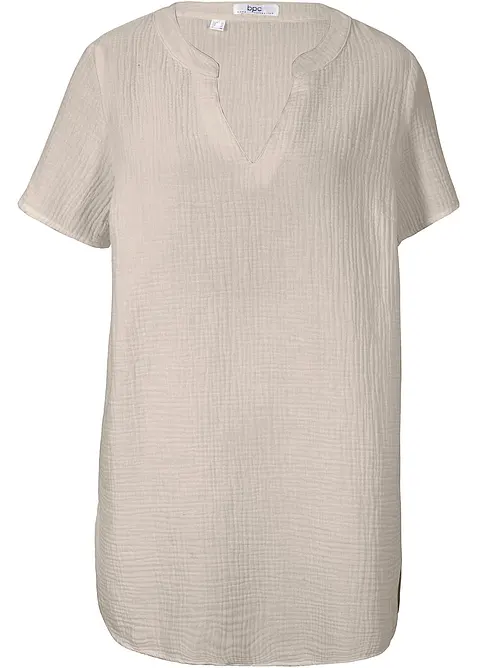Tunique longue en gaze 100% coton, bonprix
