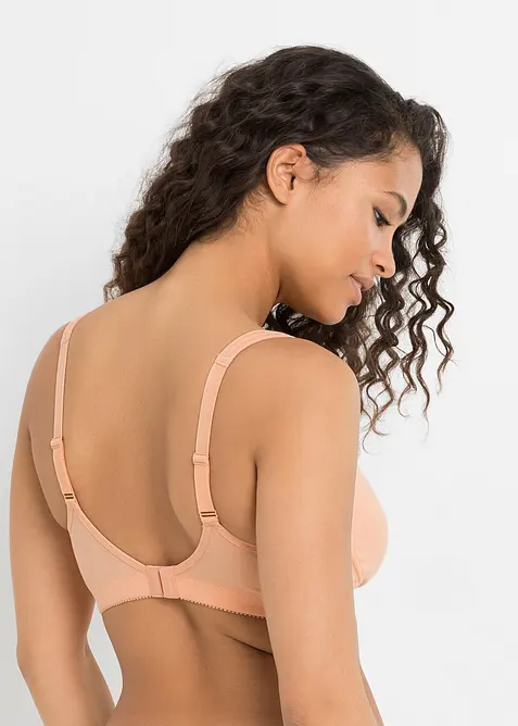 Lot de 2 soutiens-gorge coton moulés sans armatures, bonprix