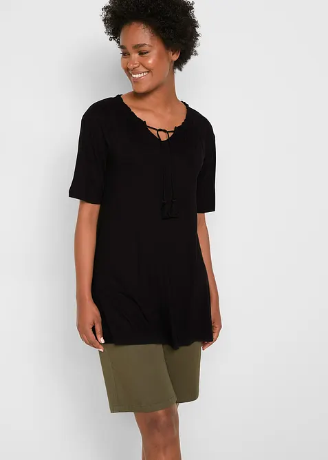 T-shirt tunique en viscose extensible, bonprix