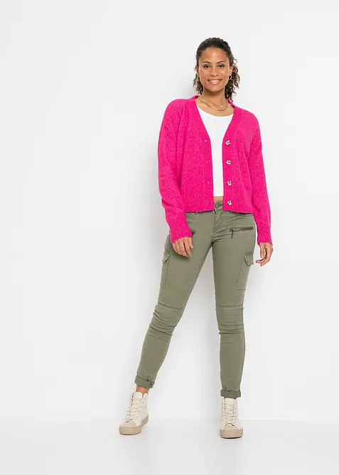 Pantalon cargo en coton extensible, bonprix