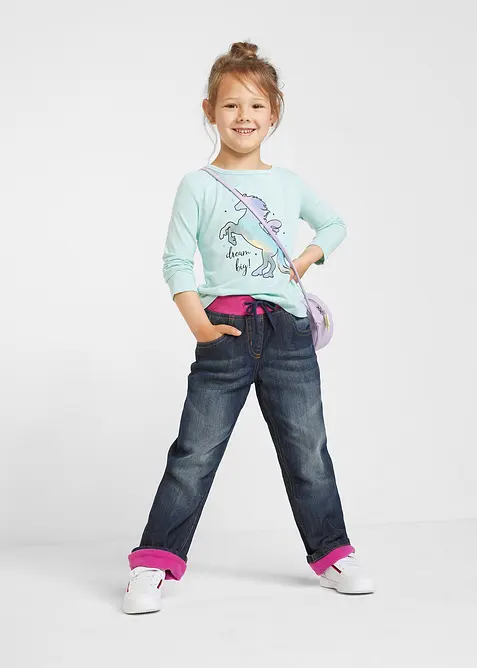 Jean thermique confortable avec doublure polaire, bonprix