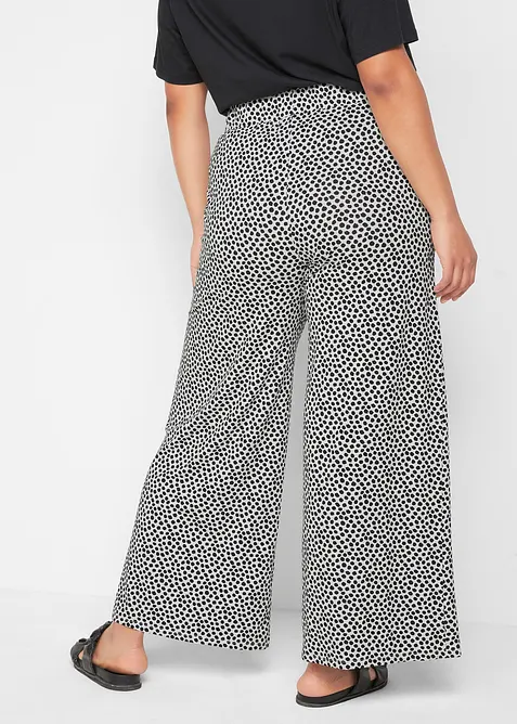 Pantalon palazzo en viscose extensible, bonprix