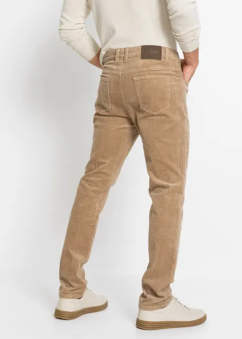 Pantalon en velours côtelé extensible et confortable, Slim, bonprix