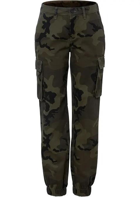 Pantalon cargo 100% coton, bonprix