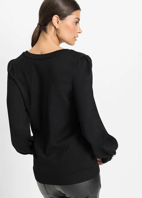 Pull en fine maille, viscose majoritaire, bonprix