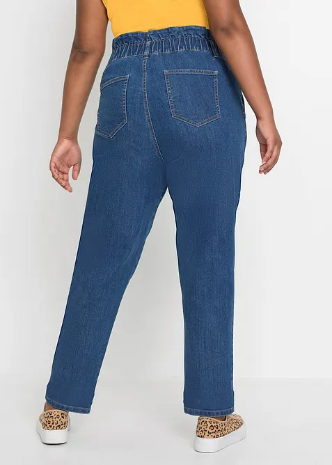 Jean mom extensible, taille haute, bonprix