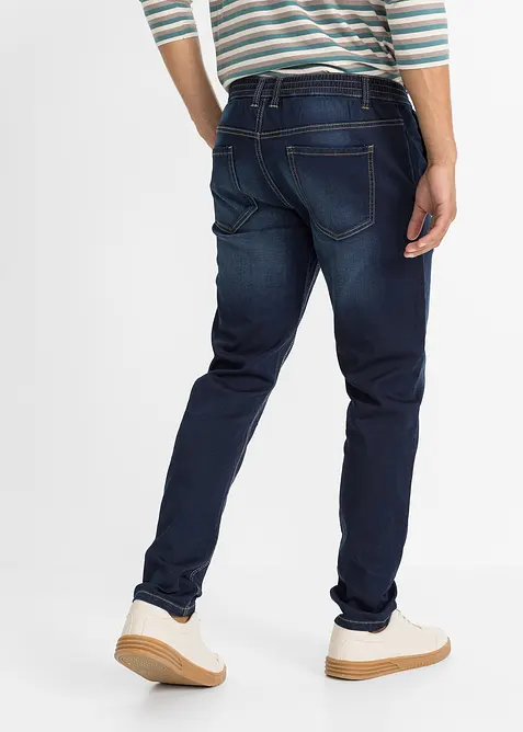 Jean jogger à taille élastiquée Regular, fuselé, bonprix