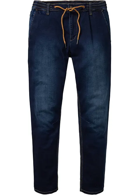 Jean jogger à taille élastiquée Regular, fuselé, bonprix