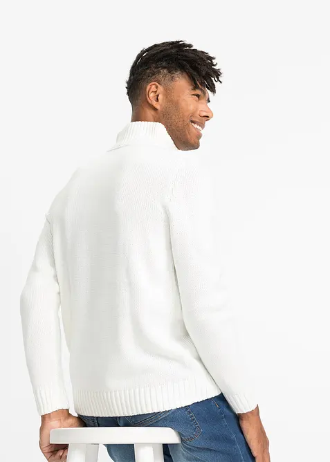 Pull camionneur en grosse maille torsad&eacute;e, bonprix