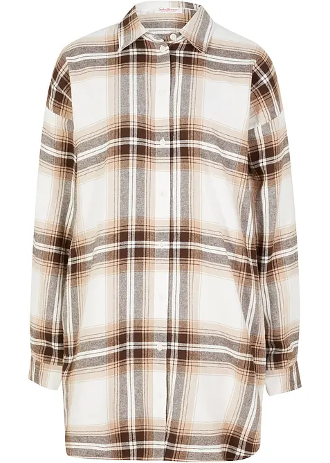 Chemisier en flanelle 100% coton, bonprix