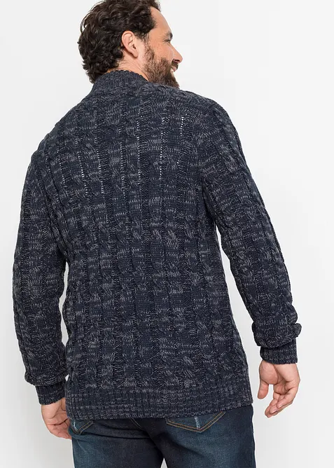 Pull camionneur chiné à torsades, bonprix
