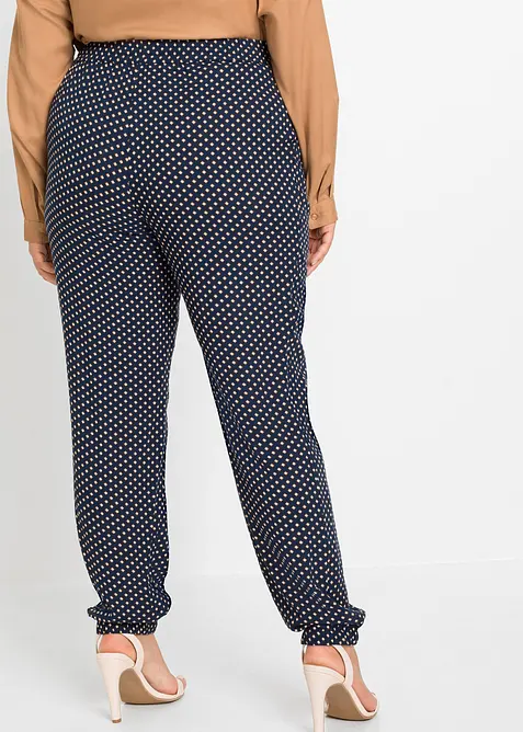 Pantalon 100% viscose, taille &eacute;lastiqu&eacute;e, bonprix